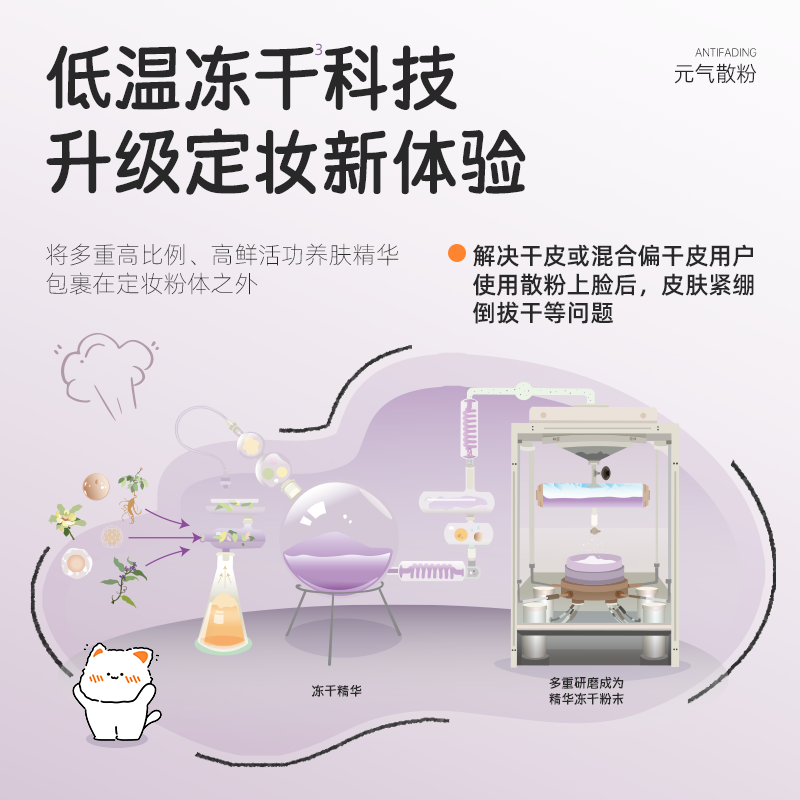 UMT植萃冻干精华散粉控油持久定妆粉饼哑光粉底液气垫雾面哑光