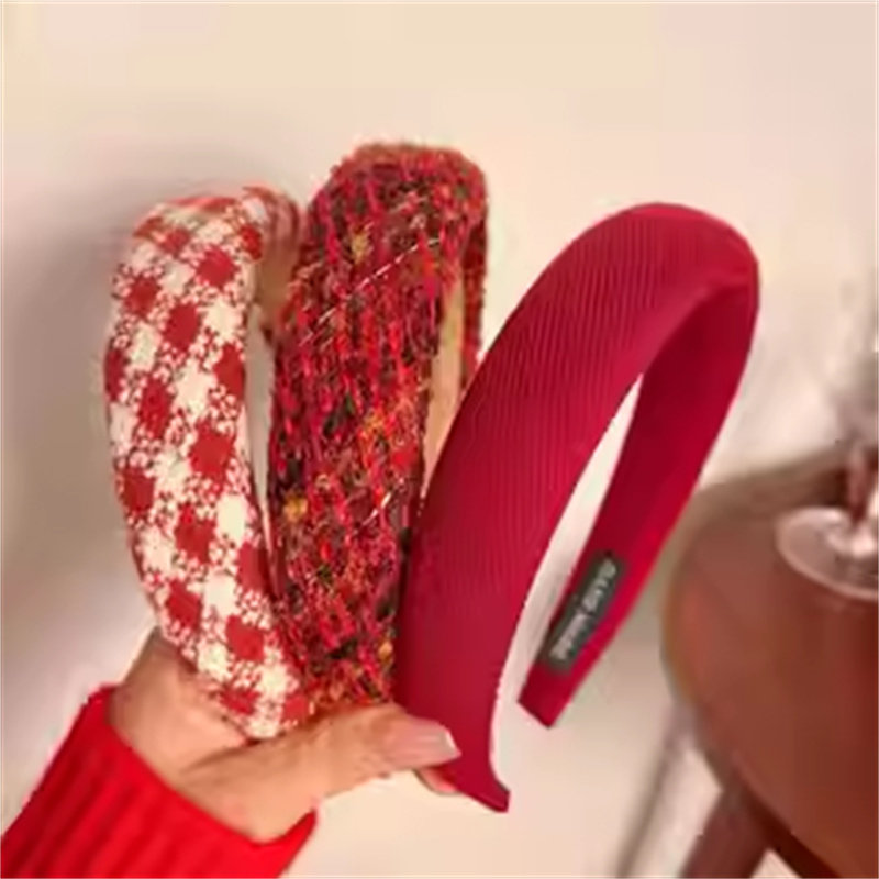 【老葛生日宠粉日】秋冬高级感红色新年发箍女款头箍复古发卡饰,淘宝优惠券,粉丝福利购,淘宝优惠卷