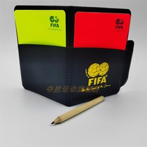 Football Red Yellow Card Referee Special Record This Red Card Yellow Card Referee Tool With Leather Set Pencil Red Yellow Warning Signs