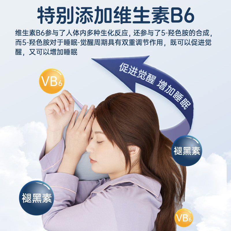 星鲨牌褪黑素片助改善睡眠男女成人 星鲨褪黑素/蛇麻草/圣约翰草