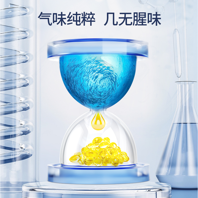 星鲨深海鱼油软胶囊omega3辅助降血脂dha epa中老年100粒装成人 - 图2