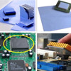 High thermal conductivity silicone sheet cooling soft silicone gasket mobile phone computer power supply CPU graphics card heat sink 200*400mm