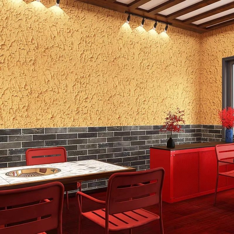 复古怀旧仿农村土墙壁纸中式餐厅火锅饭店包厢装修墙纸工业风壁画,淘宝优惠券,粉丝福利购,淘宝优惠卷