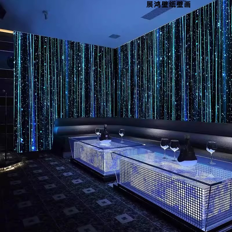 ktv酒吧背景墙纸酒店3d发光线条壁画音乐烧烤店铺包厢网红壁纸,淘宝优惠券,粉丝福利购,淘宝优惠卷