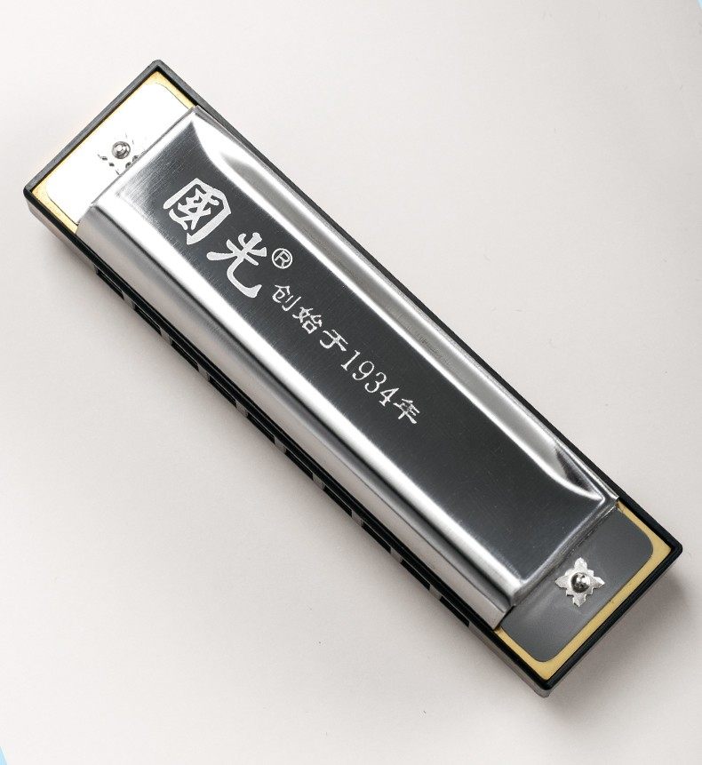 国光蓝调十孔布鲁斯儿童正品口琴 国光名韵口琴