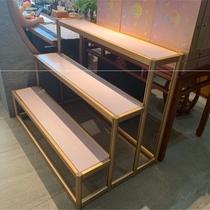 Ladder Flower Shelf Shelving Shelf Flowers Step Style Flower Shop Floor Multilayer Trapezoidal Show Shelf Exhibition Shelf