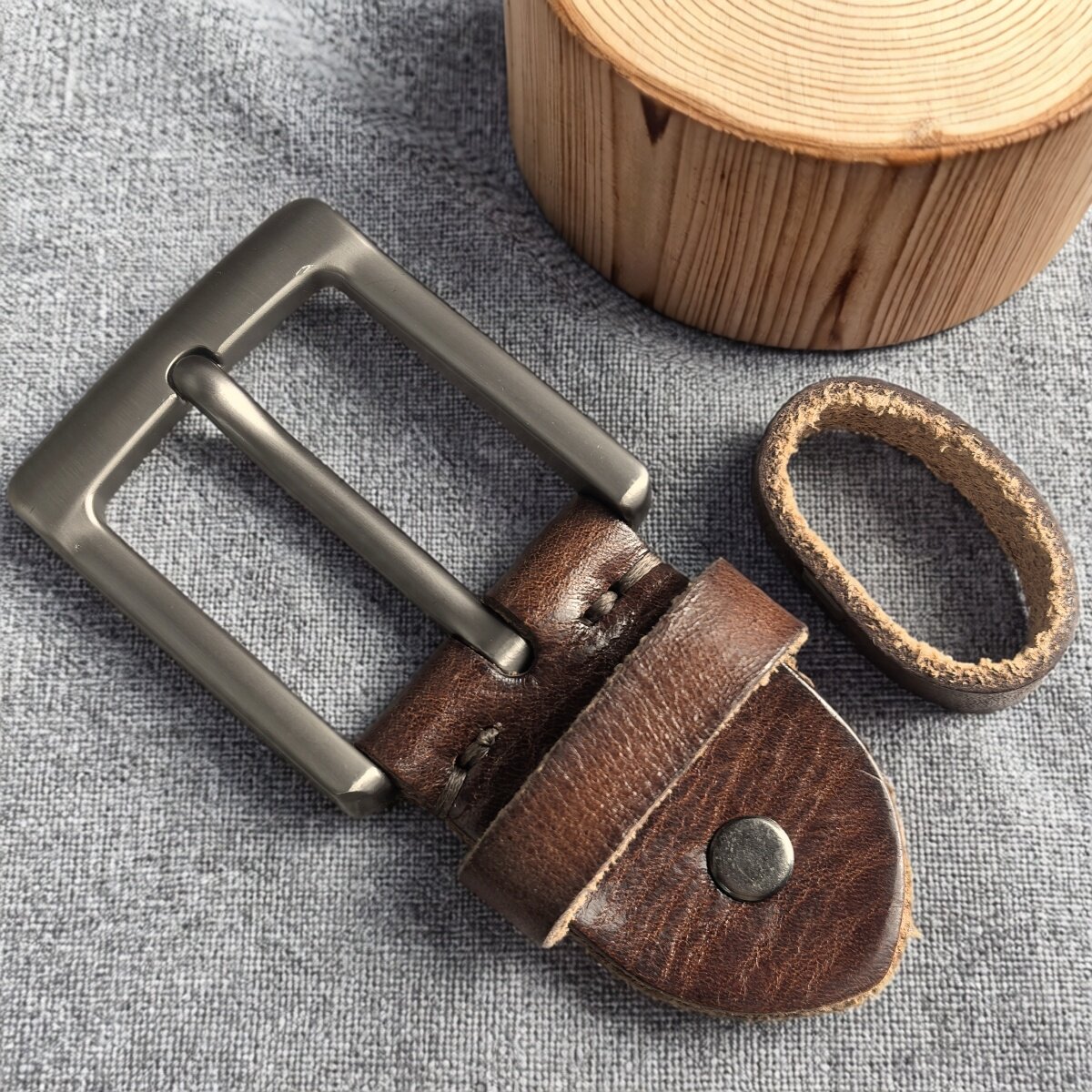 皮带头针扣皮带扣头3.8cm男士牛皮腰带针式配件正品裤带扣子3.5cm