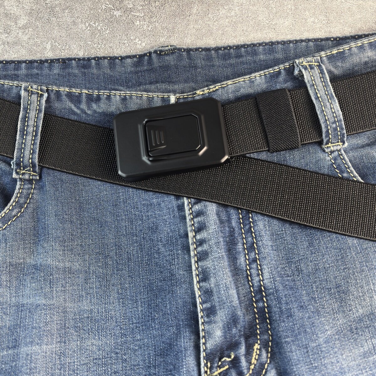 35mm高弹力男士腰带初高中大学生加长松紧带肥佬皮带胖舒适不勒肚