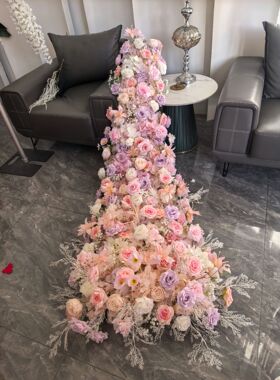 仿真花瀑布花桌花仿生桌花酒店宴会party生日场景装饰布置道具花