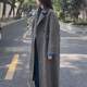 Korean double-sided cashmere coat double-breasted mid-length style