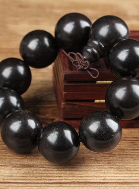 黑檀手串2.5厘米佛珠25mm金丝楠木黄花梨沉香阴沉木金丝檀木手串