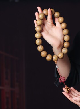 阿根廷绿檀2.5/3.0雕刻佛珠手持念珠檀香木手串饰品文玩汽车挂件