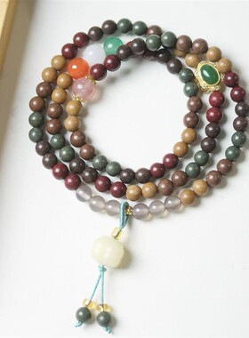 五行合香珠手串天然中药手工制作古法药香珠多圈手链饰品助眠