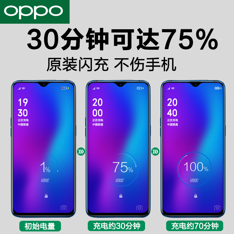 opporeno充电线原装正品opporeno6 reno4se闪充数据线reno5 k5 reno2z原配findx2pro k7k5手机type-c充电线 - 图1