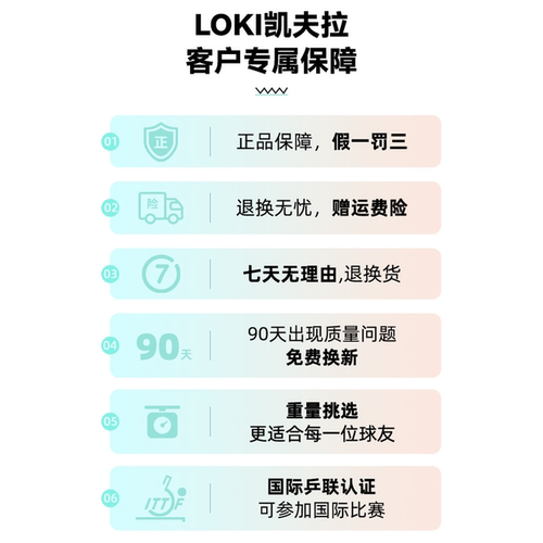 Loki雷神乒乓球拍单拍专业级兵乓球拍长柄横拍碳素8星9星拼乓球拍 - 图2