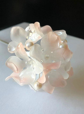 古风热缩紫阳花唯美配饰包邮发簪