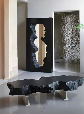 Gufam被侵蚀的镜子异形镜茶几