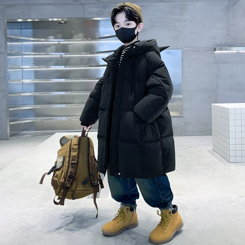 Пуховик для мальчиков, детская куртка для выхода на улицу, коллекция 2023, подходит для подростков, увеличенная толщина