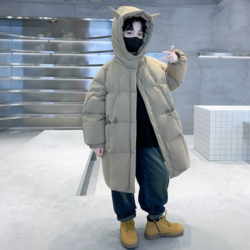 Пуховик для мальчиков, детская куртка для выхода на улицу, коллекция 2023, подходит для подростков, увеличенная толщина