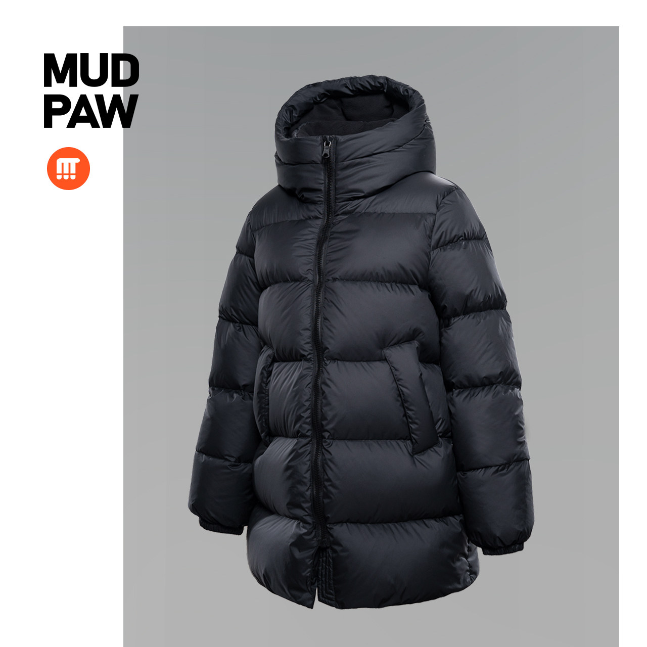 泥爪女款品质白鹅绒爆炸充绒面包服 泥爪羽绒服