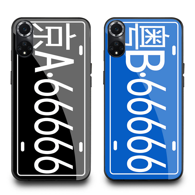 适用华为nova16手机壳nova15玻璃14刻字13创意12汽车11跑豪10车牌号9定制8潮7新款6订做5男士se夜光nova16pro