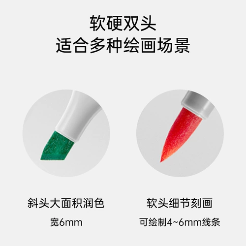 米娅 Маркер, быстросохнущий двусторонний комплект, акварель, детские художественные мелки для школьников, дизайнерские комиксы, 80 цветов
