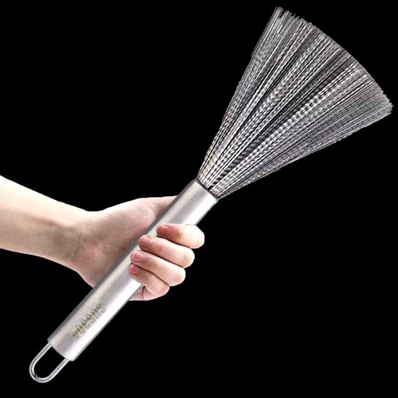 家用不锈钢锅刷长柄可挂式清洁去油污刷子厨房钢丝刷洗锅刷锅神器,淘宝优惠券,粉丝福利购,淘宝优惠卷