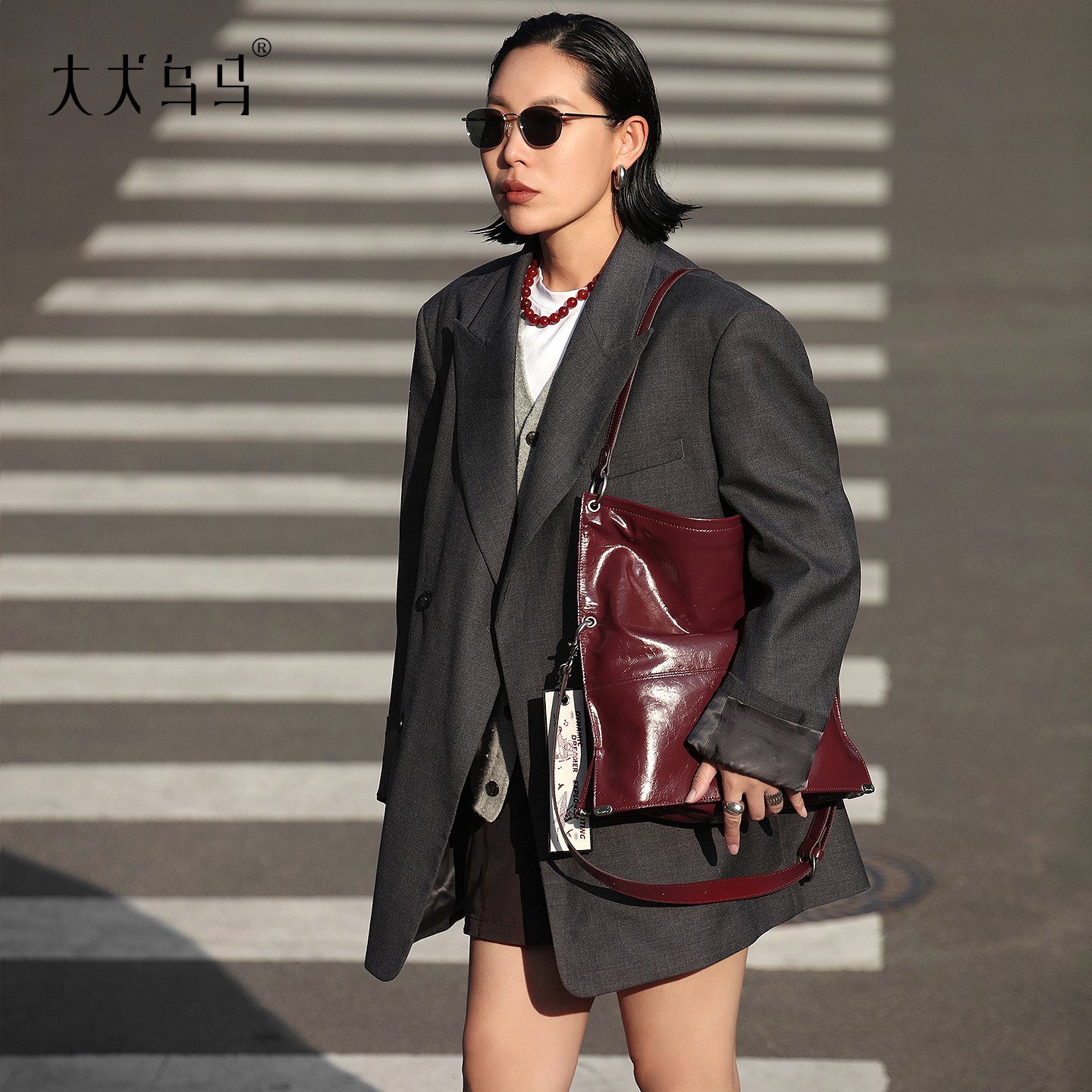 大犬乌马·燕尾包2026新款设计师品牌大容量单肩包高级质感斜挎包,淘宝优惠券,粉丝福利购,淘宝优惠卷