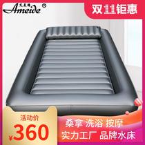 Sauna Bathing Water Bed Mesh Red Hotel Adult Massage Pushing Oil Soft Edge Hydrotherapy Bed Couples Sex With Inflatable Water Cool Mat