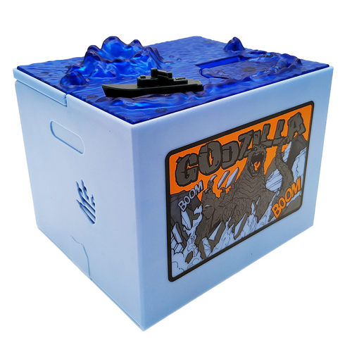 儿童电动恐龙存钱罐霸王龙偷钱哥斯拉怪兽头骨灯光音乐储蓄罐礼物 - 图3