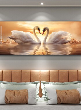 高级感卧室装饰画单幅床头艺术画