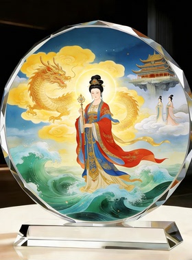 精工神女祥龙摆件居家桌面装饰新房入伙贺礼神话意象国风工艺装饰