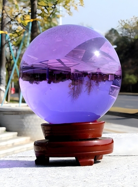 家居装饰品玄关镇宅玻璃球透明