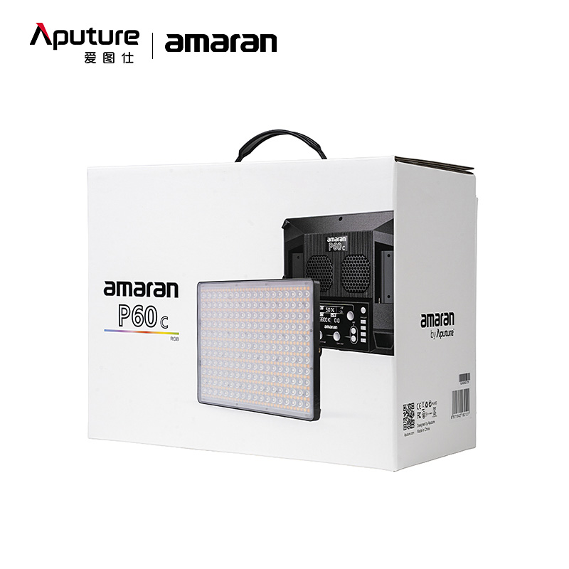 Aputure/爱图仕 艾蒙拉 Amaran P60c RGB 彩色摄影灯led室内电商抖音短视频特效补光灯60w全彩摄像三灯套装 - 图2