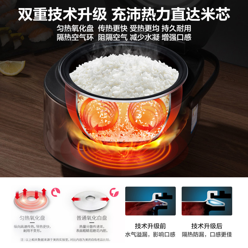 美的食色4l升多功能家用智能电饭煲 美的食色生活电饭煲
