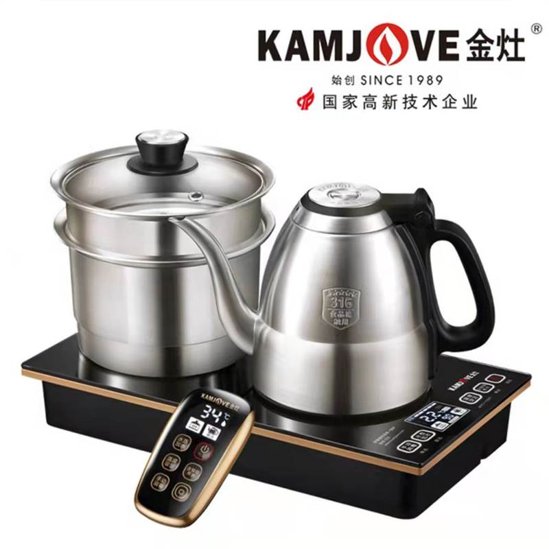 全自动新款底上水金灶K9V9F9电热壶茶具食品级智能电茶炉玻璃特卖 - 图1