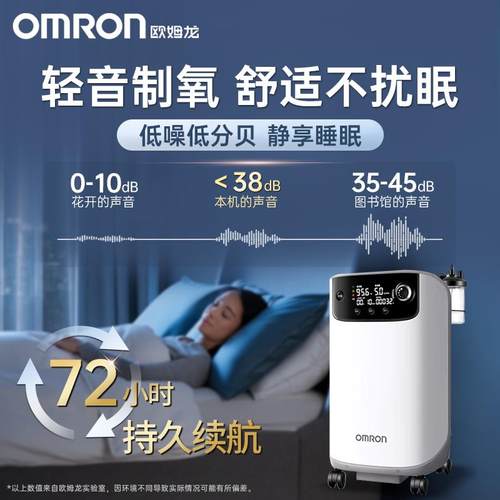OMRON制氧机5升家用老人制氧机3L升医用级氧气机官方旗舰店Y512W - 图0