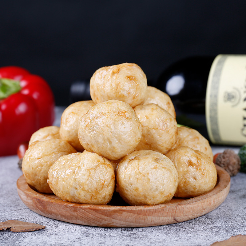 珍享墨鱼丸500g*2包爆蛋火锅麻辣烫餐饮食材