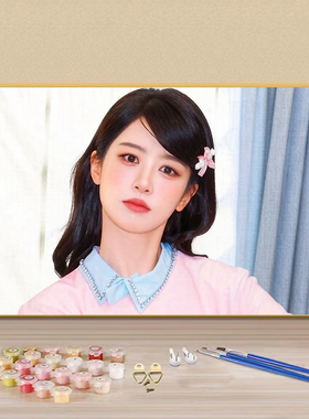 杨紫手绘填色画涂鸦画礼物