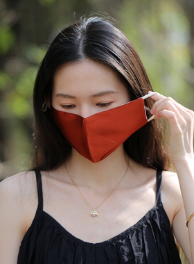 双面桑蚕丝挂耳防晒面罩女夏