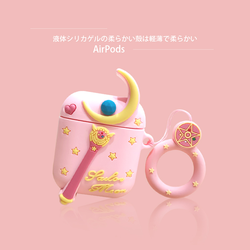 airpods保护套液态硅胶airpodsPro保护壳airpods2软薄适用于苹果耳机保护套指环绳防摔一代耳机软壳女卡通爱-图1