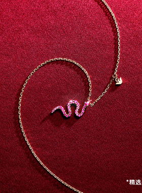 阿玛尼女士银蛇系列项链