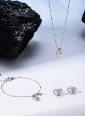 白鹿同款猪鼻子系列项链手链耳钉