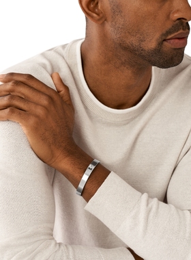 阿玛尼魔方LOGO系列男手饰