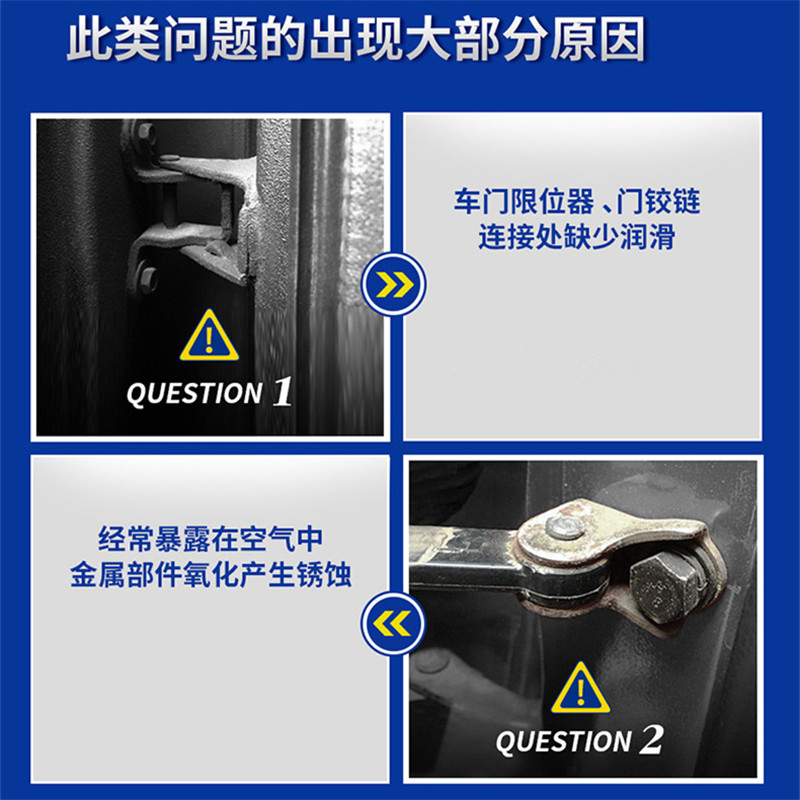 汽车车门润滑油异响消除专用神器车用铰链限位器润滑脂润滑剂喷剂-图0