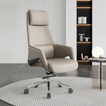 Boss Chair Genuine Leather Computer Chair Swivel Chair Home Comfort Long Sitting Office Chair Sub Business Large Class Chair Bedroom Book Room Chair