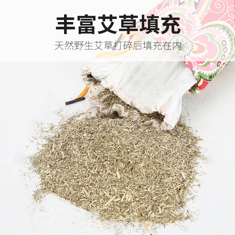 艾草枕头纯艾单人助睡眠颈椎艾叶枕艾绒枕头护颈椎宫廷艾枕粗布 - 图2