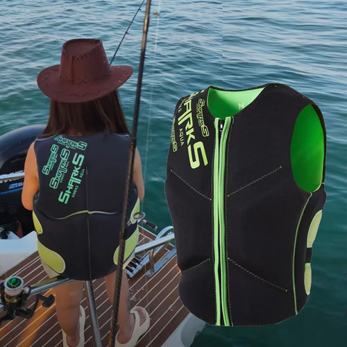 紫气东来专业救生衣男女大浮力冲浪优选马甲漂流浆板摩艇七彩背心 - 图0