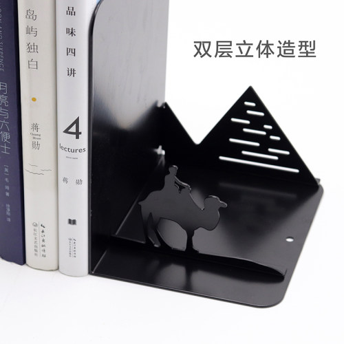 创意书立摆件ins风北欧装饰书立架伸缩家居桌面书柜书房书挡办公室礼品铁艺造型书夹书靠工艺品学生书架桌上 - 图1