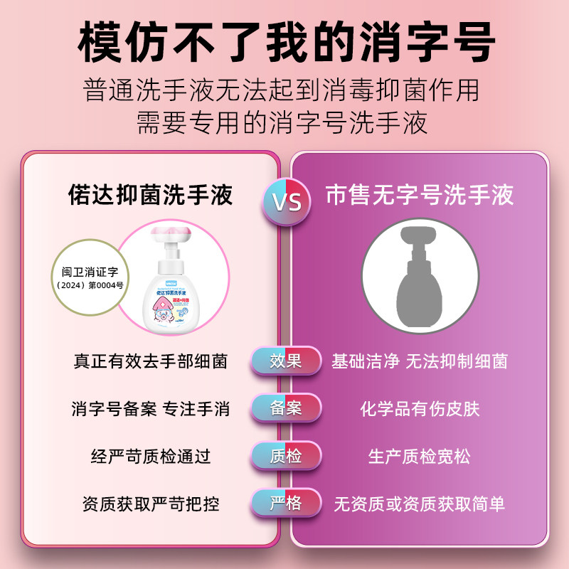儿童洗手液花朵泡沫抑菌水果香型大容量宝宝温和滋润护手家用偌达,淘宝优惠券,粉丝福利购,淘宝优惠卷